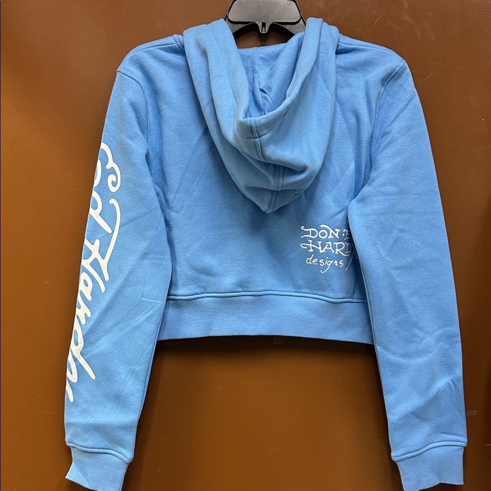 Ed Hardy Baby Blue Bird Zip Up Hoodie - Picture 6 of 7